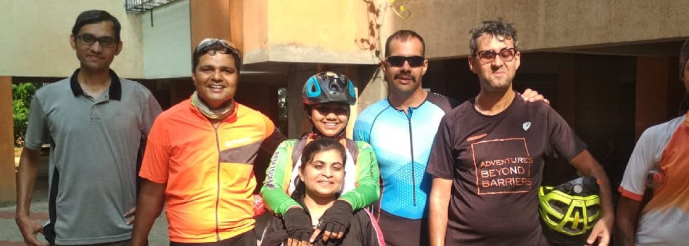 ABBF's Pune Tandem Cycling - Ride from Panchavati to Indus School