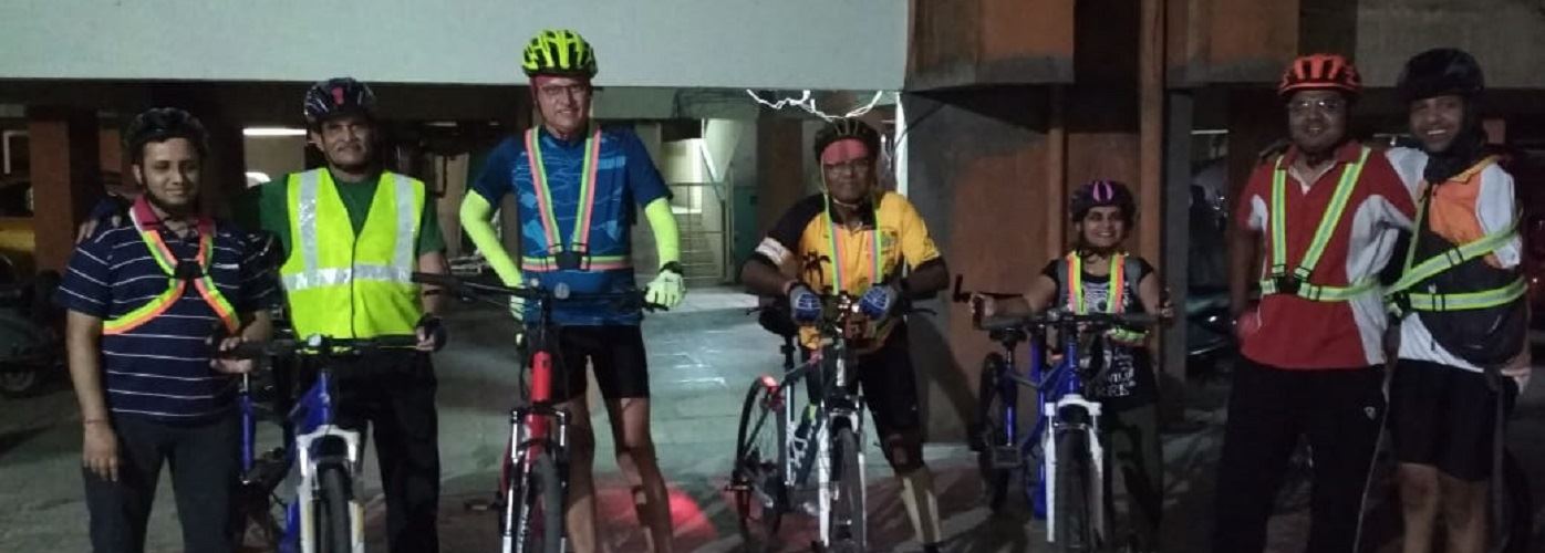 ABBF's Pune Tandem Cycling - Practise Ride-Panchavati to Ravet (Night Ride) III