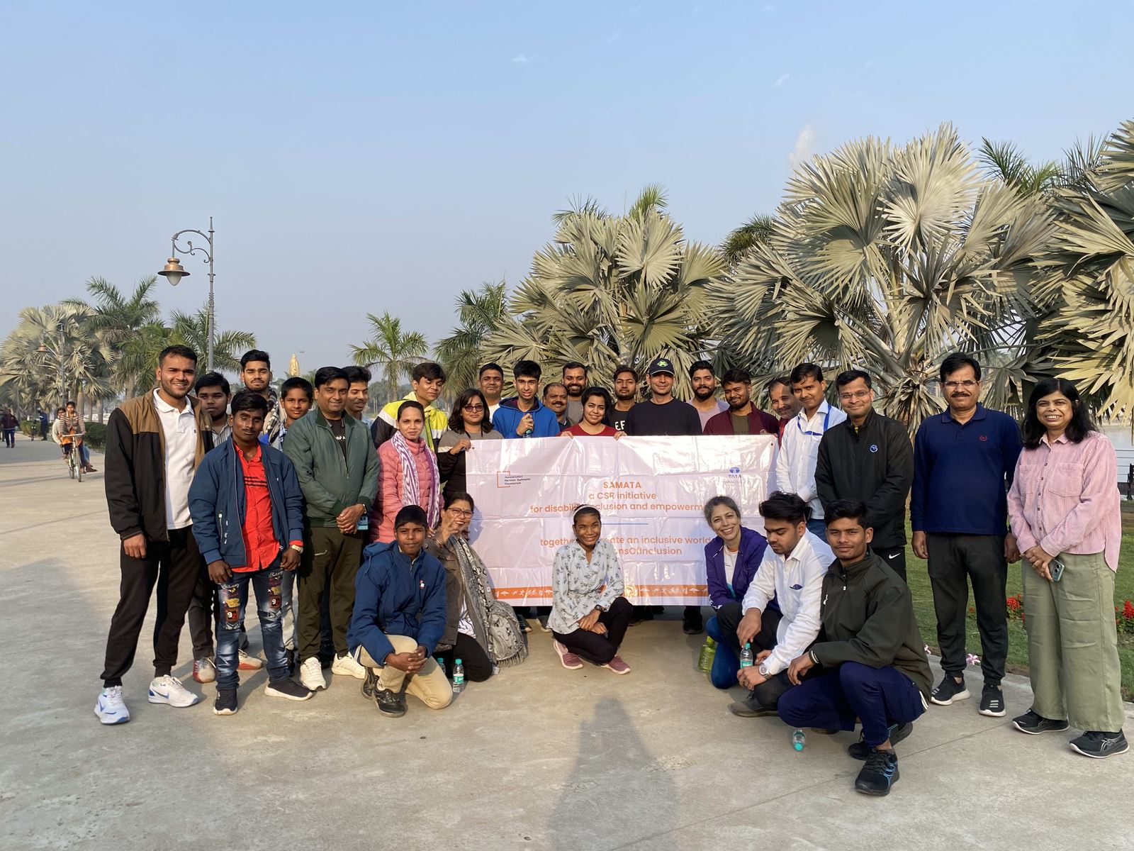 Photo from 2025 February 22 SAMATA inclusive tandem cycling (Lucknow)