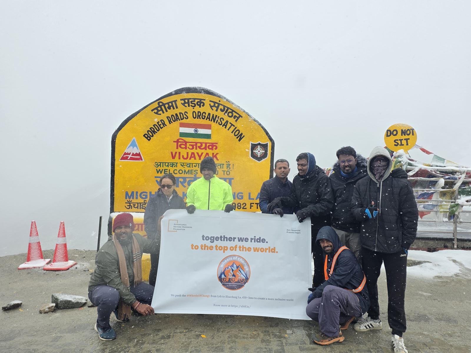 Photo from Wheels of Change: Leh to Khardung La Cycling Expedition