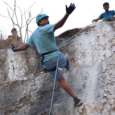 Trekking and rappelling with Amputees