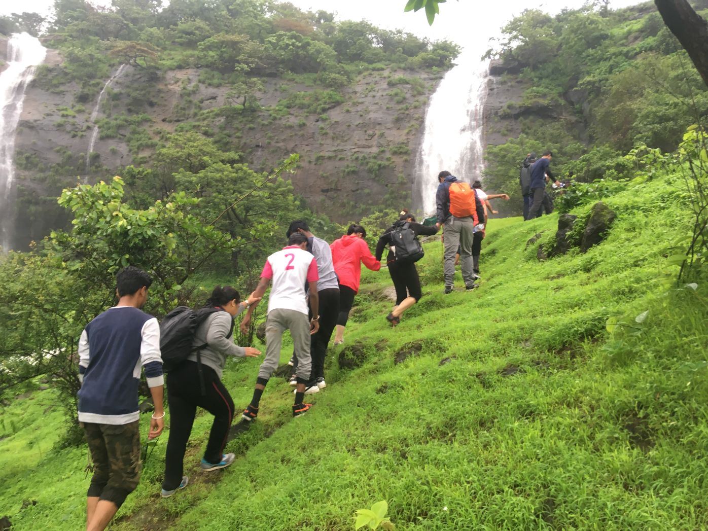 Waterfall Rappelling at Dudhiware with Capco